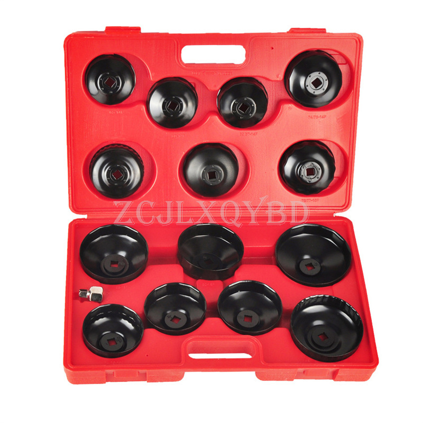 Oil Filter Wrench - 14-delige universele oliefiltersleutelset Veranderende oliefilter Gereedschap