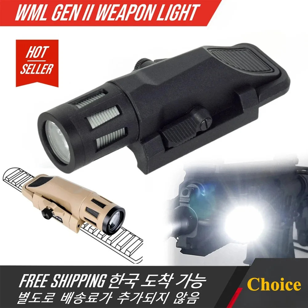 Timing Light Gun - Tactische WML-G2 LED Zaklamp Sight Wit
