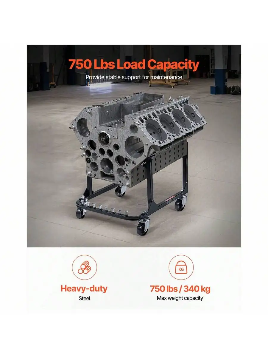 Engine Stand Heavy Duty - Motorstandaard, 750 LBS draagvermogen, zware motorhouder