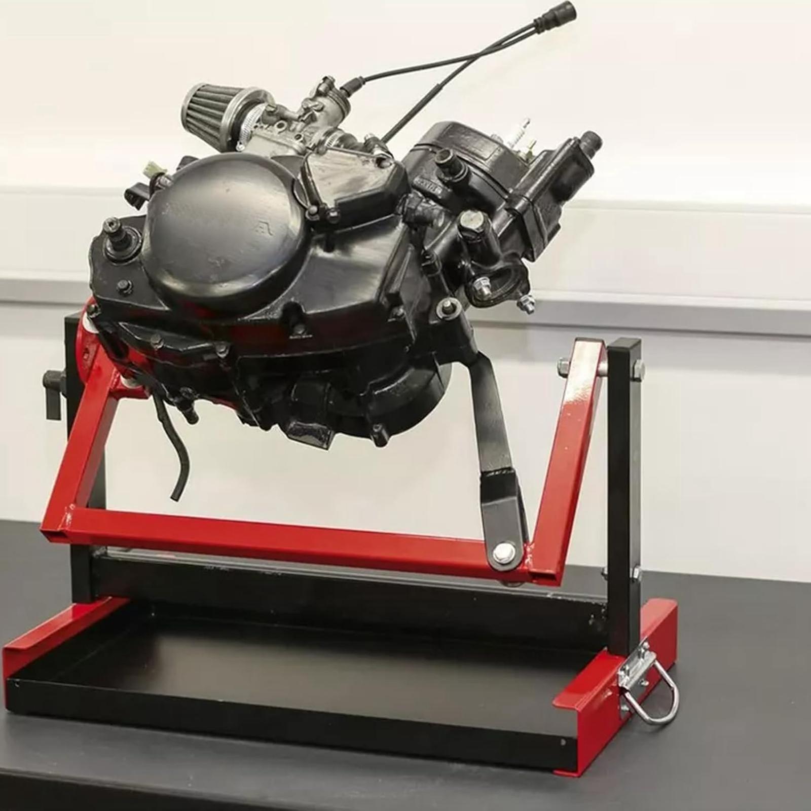 Engine Stand Heavy Duty - Draaibare motorreparatiestandaard, zware uitvoering, draagbare motorfietsmotorhouder,