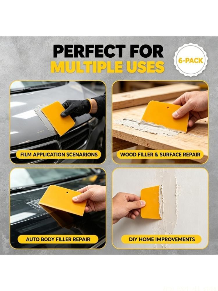 Auto Body Filler - J0MA Plastic Film Schraper Set Platte
