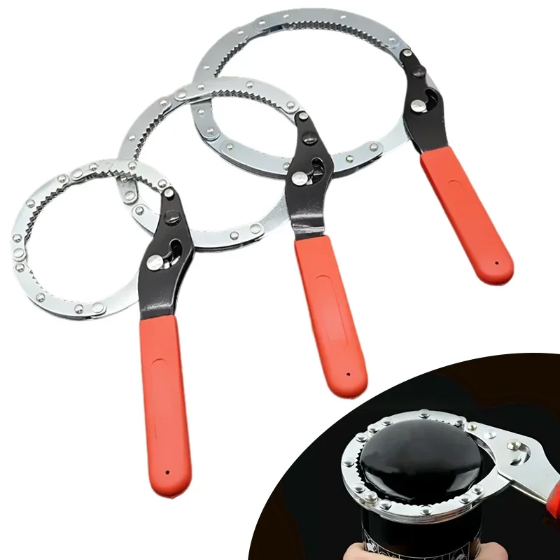 Oil Filter Wrench - Compacte oliefiltersleutel, verstelbaar met ergonomische handgreep,