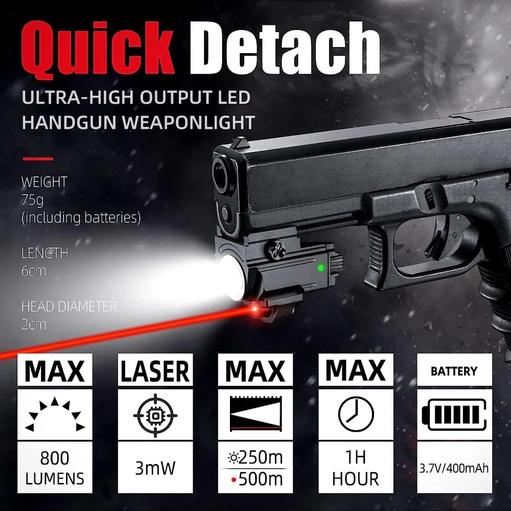 800 Lumen Tactische LED Zaklam - Timing Light Gun recensie en prijs