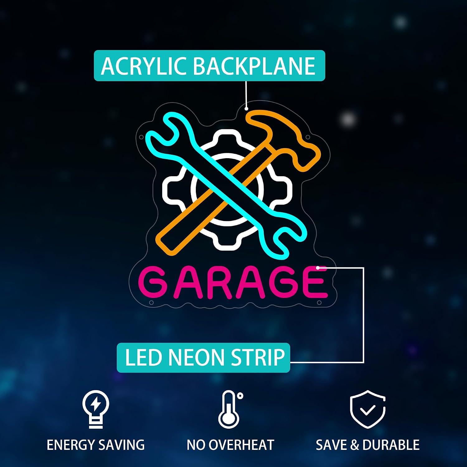 Garage-neonreclame met LED-ver - Auto Repair Shop Signs recensie en prijs