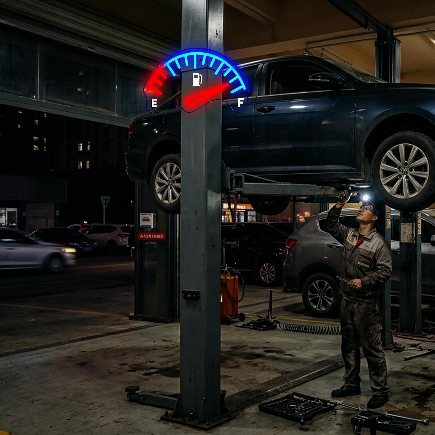 Auto Brandstofmeter LED Neonbo - Auto Repair Shop Signs recensie en prijs