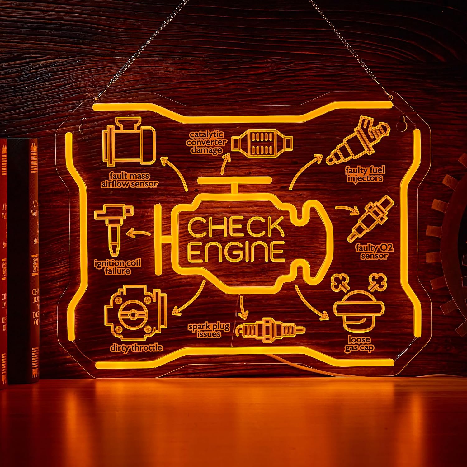 Check Engine Neon Sign USB LED - Auto Repair Shop Signs recensie en prijs