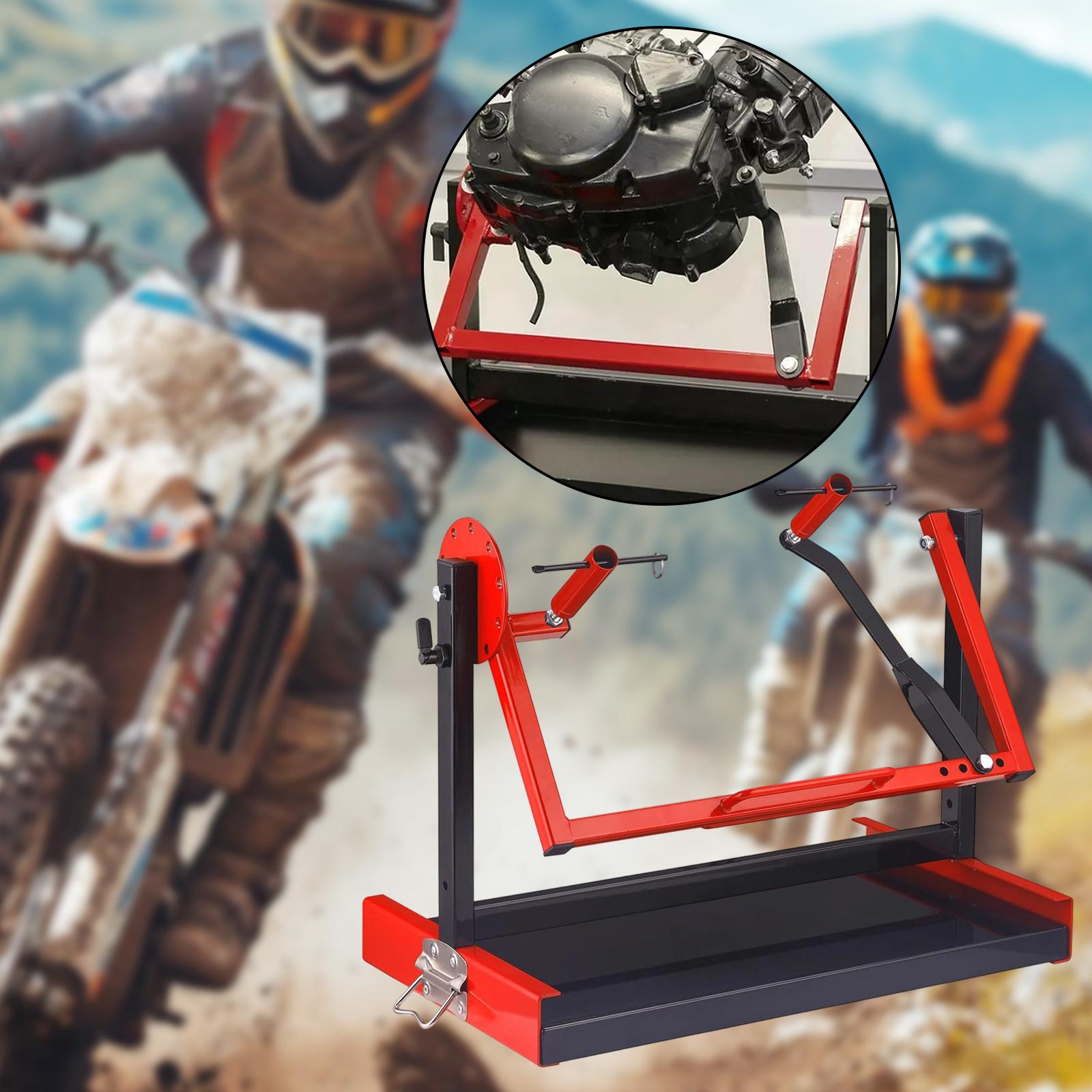 Motorfietsmotorstandaard Rood  - Engine Stand Heavy Duty recensie en prijs