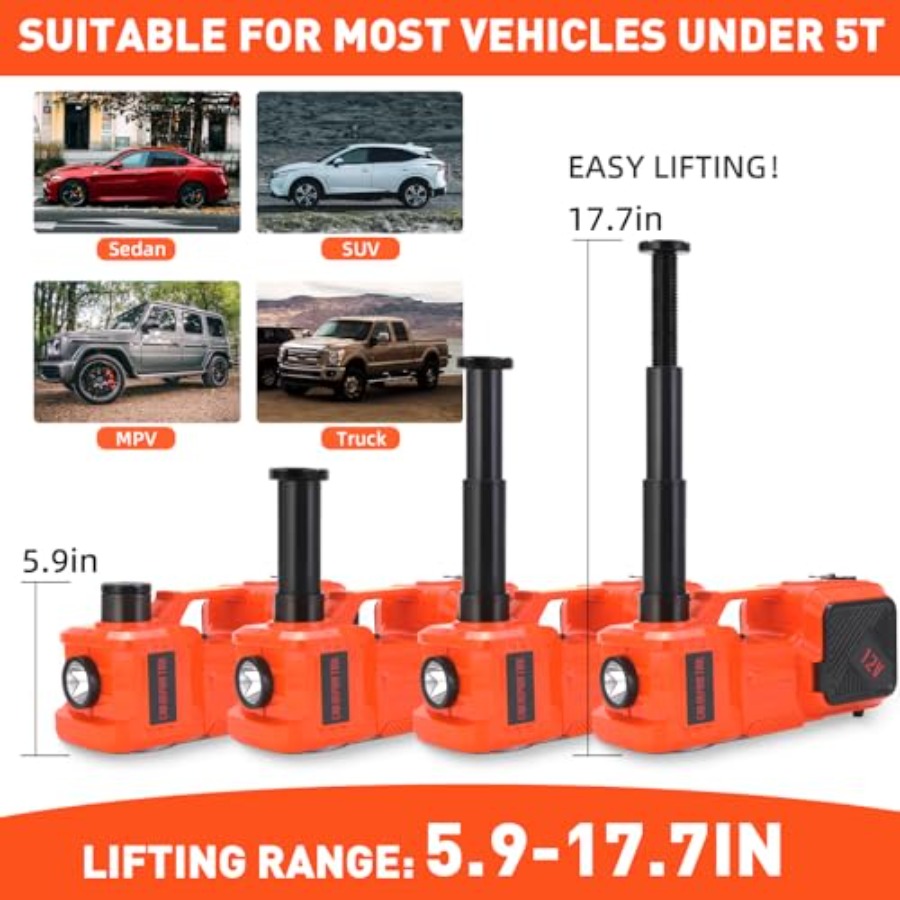 Elektrische autokrikset 5 ton  - Hydraulic Car Lift recensie en prijs