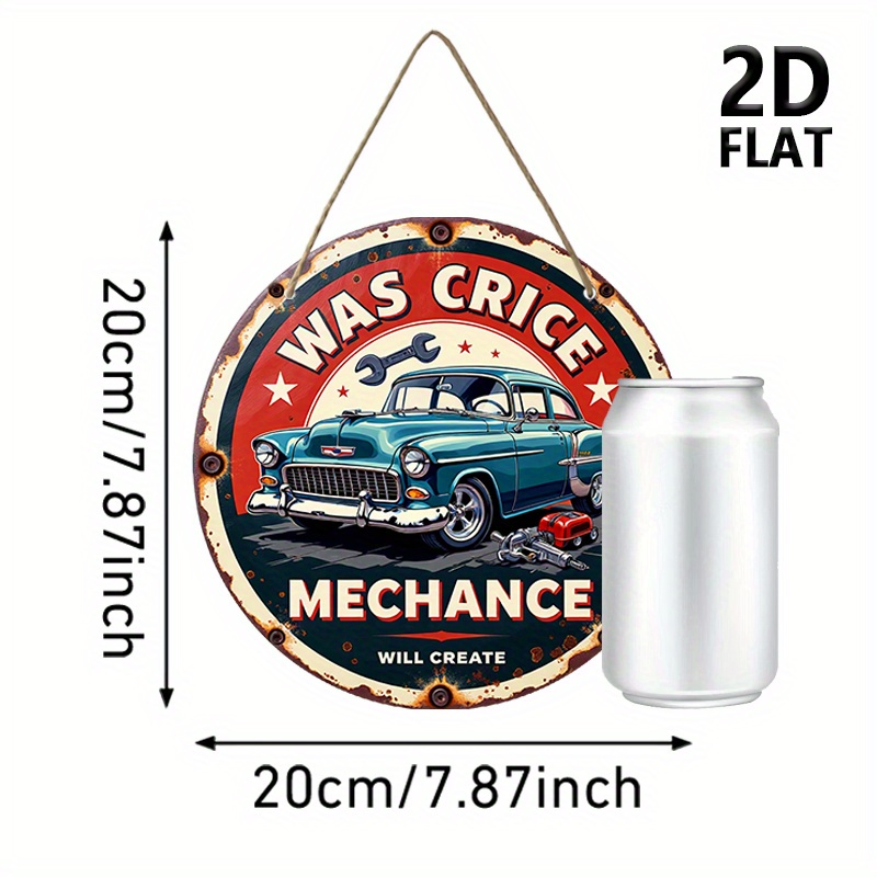 2D-vlak, retro autoreparatiewe - Auto Repair Shop Logo recensie en prijs