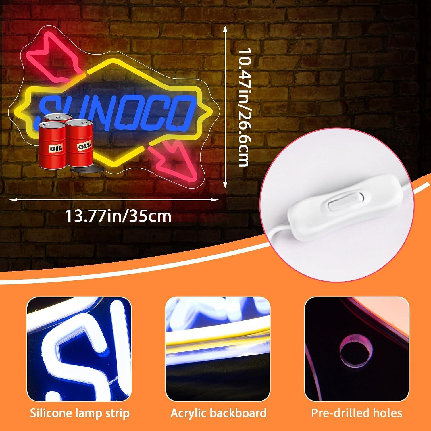 Tankstation Neonbord Olie USB  - Auto Repair Shop Signs recensie en prijs