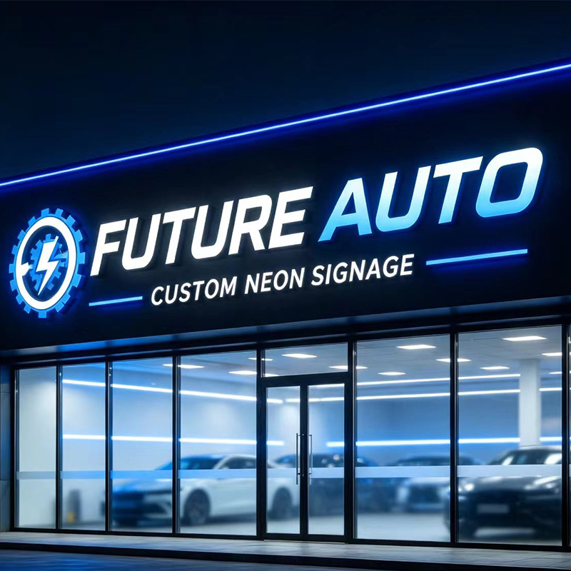 3D op maat gemaakte LED-verlic - Auto Repair Shop Logo recensie en prijs