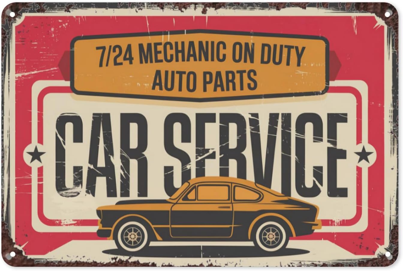 Auto Reparatie Retro Tin Bord, - Auto Repair Shop Signs recensie en prijs